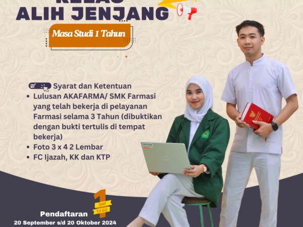 PENDAFTARAN KELAS ALIH JENJANG DIBUKA