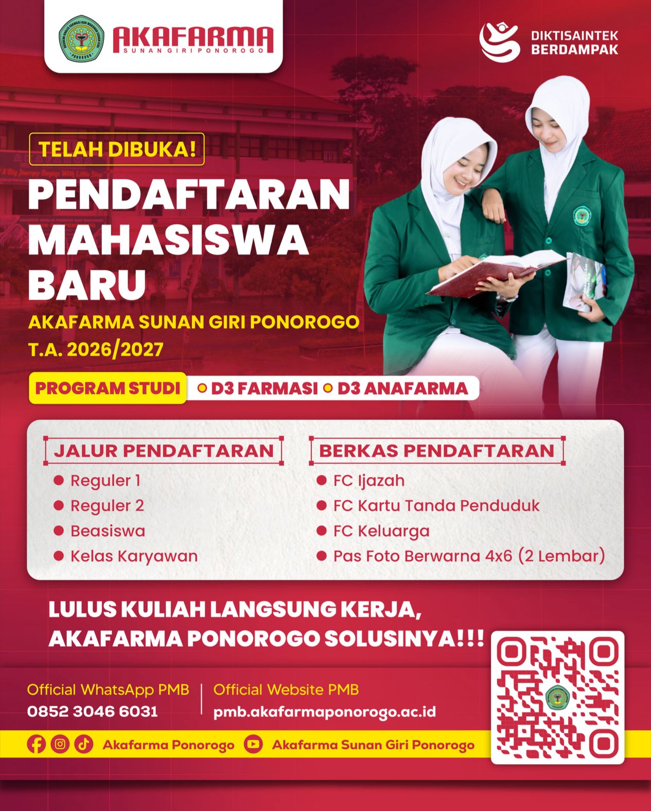 PENERIMAAN MAHASISWA BARU TAHUN AKADEMIK 2026/2027 PENERIMAAN MAHASISWA BARU TAHUN AKADEMIK 2026/2027